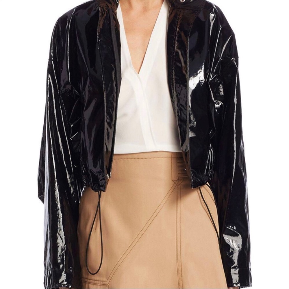 3.1 PHILLIP LIM Patent Cropped Jacket Sz XS